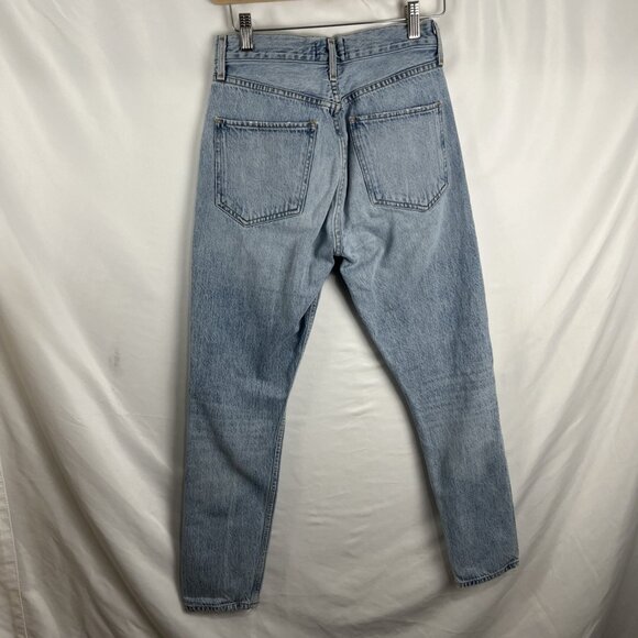 Agolde Jamie High-Rise Distressed Jeans Womens Size 24 - Picture 6 of 13